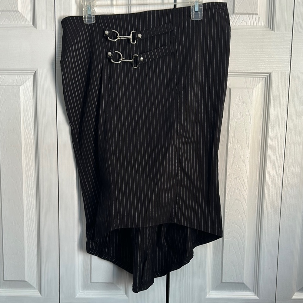 Lip Service Vintage Black Pinstripe Skirt